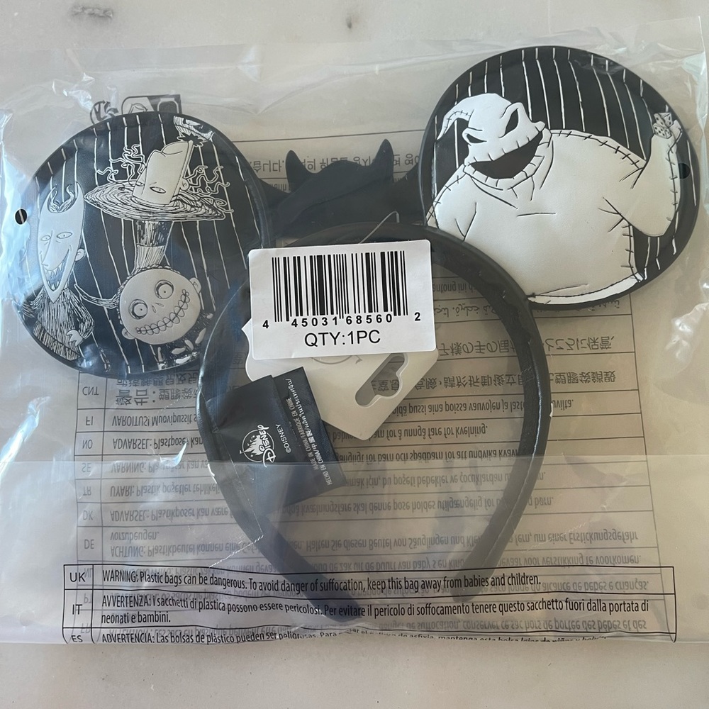 Disney’s Nightmare Before Christmas Mickey ears - authentic.